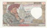France 50 francs 50 Francs - Jacques Coeur - 24-04-1941 - Serial B.70 -