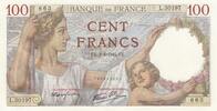 France 100 francs 100 Francs - Sully - 02-04-1942 - Serial L.30197 -
