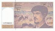 France 20 francs 20 Francs - Debussy - 1997 - Serial A.053 -