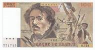 France 100 francs 100 Francs - Delacroix - 1987 - Serial B.124 -