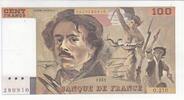 France 100 francs 100 Francs - Delacroix - 1993 - Serial o.210 - Faute -