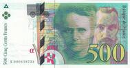 France 500 francs 500 Francs - Pierre and Marie Curie - 1994 - Serial K.000858738 -