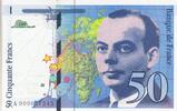 France 50 francs 50 Francs - Saint-Exupéry - 1992 Serial - A.000047243 - Small number -