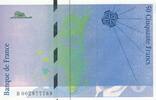 France 50 francs 50 Francs - Saint-Exupery - 1992 - Error note Blue version - B.002 -