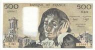 France 500 francs 500 Francs - Pascal - 03-01-1985 - Serial H.222 -