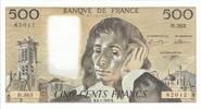 France 500 francs 500 Francs - Pascal - 02-05-1992 - Serial D.365 -