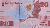 Zambia 20 kwacha 20 Kwacha - Chishimba Falls - Candelabra Tree - 2024 - Serial AG -