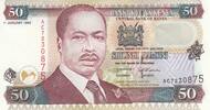Kenya 50 shillings 50 Shillings - Daniel Toroitich Arap Moi - Camels - 01-01-1996 - Serial AC -
