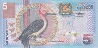 Suriname 5 gulden 5 Gulden - Bird - Red-Necked Woodpecker - 01-01-2000 - Serial AL -