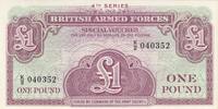 United Kingdom 1 pounds 1 Pound - British Armed Forces - 1962 - Serial K -