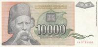 Yugoslavia 10000 dinara 10000 dinara - Vuk Stefanović Karadžić - 1993 -