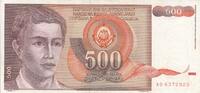 Yugoslavia 500 dinara 500 Dinara - Young man - Arms - 1991 -
