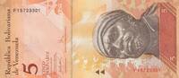 Venezuela 5 bolivares 5 Bolivares Negro Primero - Anteater - 2007 -