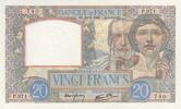 France 20 francs 20 Francs - Science and Labour - 22-08-1940 - Serial P.971 -