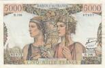France 5000 francs 5000 Francs - Sea and Countryside - 02-10-1952 - Serial D.108 -
