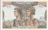 France 5000 francs 5000 Francs - Sea and Countryside- 01-03-1956 - Serial W.148 -