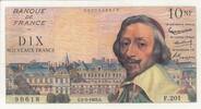France 10 nf 10 NF - Richelieu - 01-02-1962 - Serial F.201 -