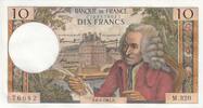 France 10 francs 10 Francs - Voltaire - 06-04-1967 - Serial M.320 -