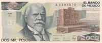 Mexico 2000 pesos 2000 Pesos - University - Justo Siena - 28-03-1989 - Serial EL -