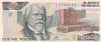 Mexico 2000 pesos 2000 Pesos - University - Justo Siena - 28-03-1989 - Serial ED -