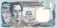 Colombia 1000 pesos 1000 Pesos - Simon Bolivar - The Heroes of Vargas Marsh - 01-11-1994 - Serial 1 -