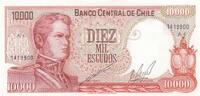 Chile 10000 escudos 10000 Escudos - O'Higgins - Rancagua's battle - 1967 - Serial A4 -