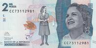 Colombia 2000 pesos 2000 Pesos Débora Arango Perez - 2022 - Serial CC -