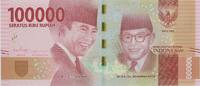Indonesia 100000 rupiah 100000 Rupiah, Soekarno and Hatta - 2018 - Serial MET -