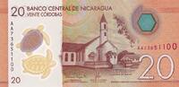 Nicaragua 20 cordobas 20 Cordobas, Church - Maya Festival - Polymer - 2022 -