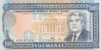 Turkmenistan 100 manat 100 Manat - Saparmyrat Nyýazow - National Theater - 1995 - AC Series -