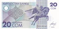 Kyrgyzstan 20 som 20 Som - Statue of Manas the Noble - Manas Mausoleum in Talas - 1993 - Series 32/CH -