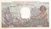 New Caledonia 1000 francs Billet New Caledonia 1000 francs 1957 -