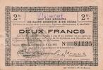 France 2 francs 2 Francs - Saint-Quentin and Guise Regions - Villeret - 08-08-1916 -