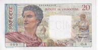 French Pacific Territories 20 francs Billet French Pacific Territories 20 francs 1951 -