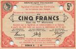 France 5 francs 5 Francs - Cities of Vosges - 05-12-1917 -