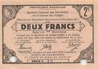 France 2 francs 2 Francs - Cities of Vosges - 05-12-1917 - Serial 3 -