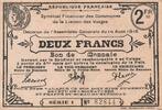 France 2 francs 2 Francs - Cities of Vosges - 14-08-1916 - Serial 1 -