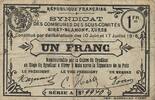 France 1 franc 1916 1 Franc - Cities of Girey-Blamont, Xures - 17-07-191... 9.70 US$  +  23.09 US$ shipping