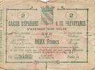 France 2 francs 2 Francs - Savings Bank of Avesnes-sur-Helpe - Serial 1 ... 6.06 US$  +  23.09 US$ shipping