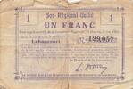 France 1 franc 1 Franc - Unified Regional Bill - City of Lehaucourt V / ... 6.06 US$  +  23.09 US$ shipping
