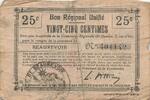 France 25 centimes 25 Centimes - Unified Regional Bill - City of Beaurev... 6.06 US$  +  23.09 US$ shipping