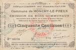 France 50 centimes 1915 50 Centimes - City of Monchy-le-Preux - 24-10-19... 18.19 US$  +  23.09 US$ shipping