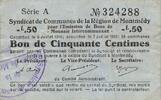 France 50 centimes 1916 50 Centimes - Montmedy Region - 07-07-1916 IV / S 7.27 US$  +  23.09 US$ shipping