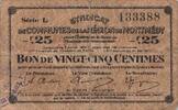 France 25 centimes 1917 25 Centimes - Montmedy Region - 24-05-1917 V / SGE+ 6.06 US$  +  23.09 US$ shipping