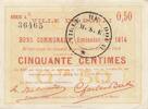 France 50 centimes 1914 50 Centimes - City of Douai - 30-08-1914 - Seria... 12.12 US$  +  23.09 US$ shipping