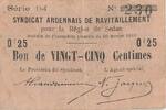 France 25 centimes 1916 25 Centimes - Sedan Region - 26-02-1916 - Serial... 8.49 US$  +  23.09 US$ shipping