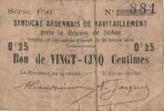France 25 centimes 1916 25 Centimes - Sedan Region - 26-02-1916 - Serial... 7.27 US$  +  23.09 US$ shipping