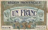 France 1 franc 1 Franc - Chamber of Commerce - Provence Region - Serial ... 8.49 US$  +  23.09 US$ shipping