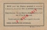 France 1917 1 Free Lunch - given by de Rothschild brothers - 07-06-1917 ... 18.19 US$  +  23.09 US$ shipping
