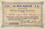 France 1 franc 1 Franc - Department Store - Au bon March&eacute; - Paris III / SS 24.25 US$  +  23.09 US$ shipping